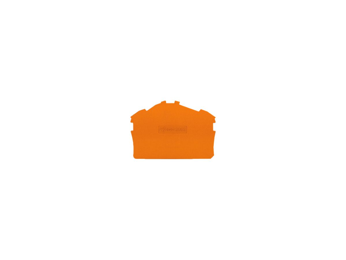 Abschluss/Zwischenplatte WAGO TOPJOB S 0.8mm orange