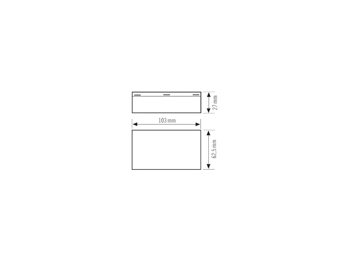 AP-Anschlussdose ESYLUX JUNCTION BOX 5×2.5mm² 103×62×27mm schwarz
