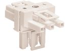 T-Verteiler WAGO 3L Stecker/2×Buchse weiss