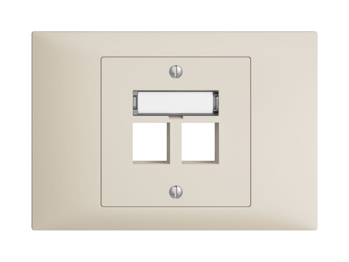 EB-Montageset EDIZIOdue BKE, Geradeauslass 2×Keystone crema