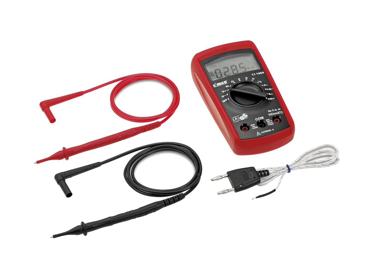 Digital-Multimeter CIMCO 111480, DIN0411 VDE, CAT III 600V