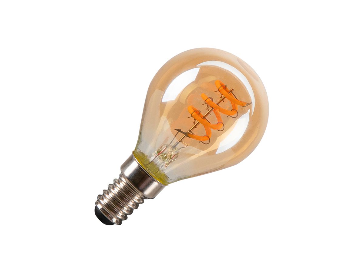 LED-Lampe SLV E14 2W 70lm 1800K DIM kl/Go Ø45×75mm