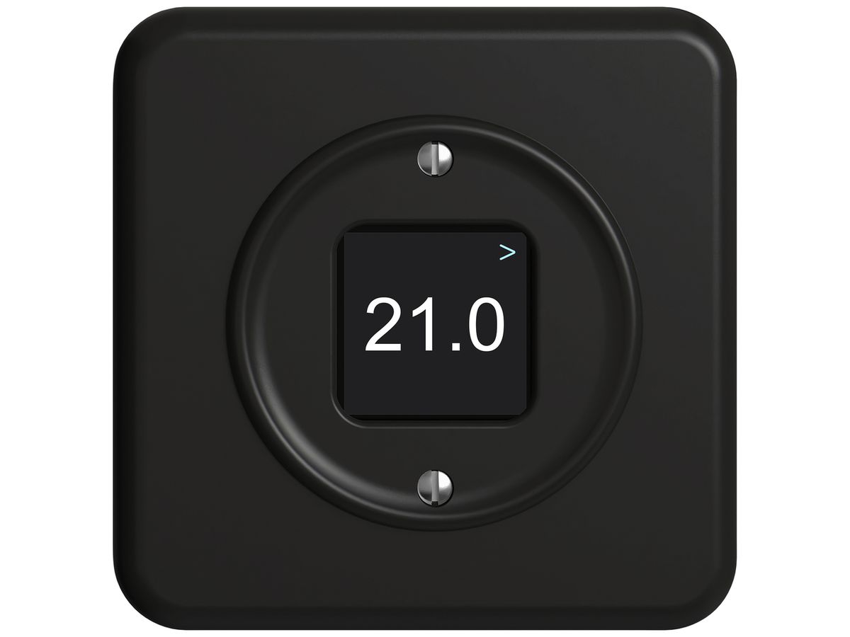 UP-Bedienaufsatz zu Raumtemperatursensor STANDARDdue Wiser CO2 schwarz