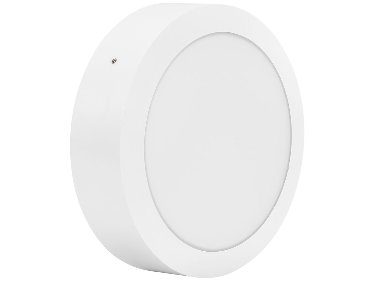 LED-Anbauleuchte Sylvania Novella 12W 1550lm 3000…4000K IP66 Ø220 weiss