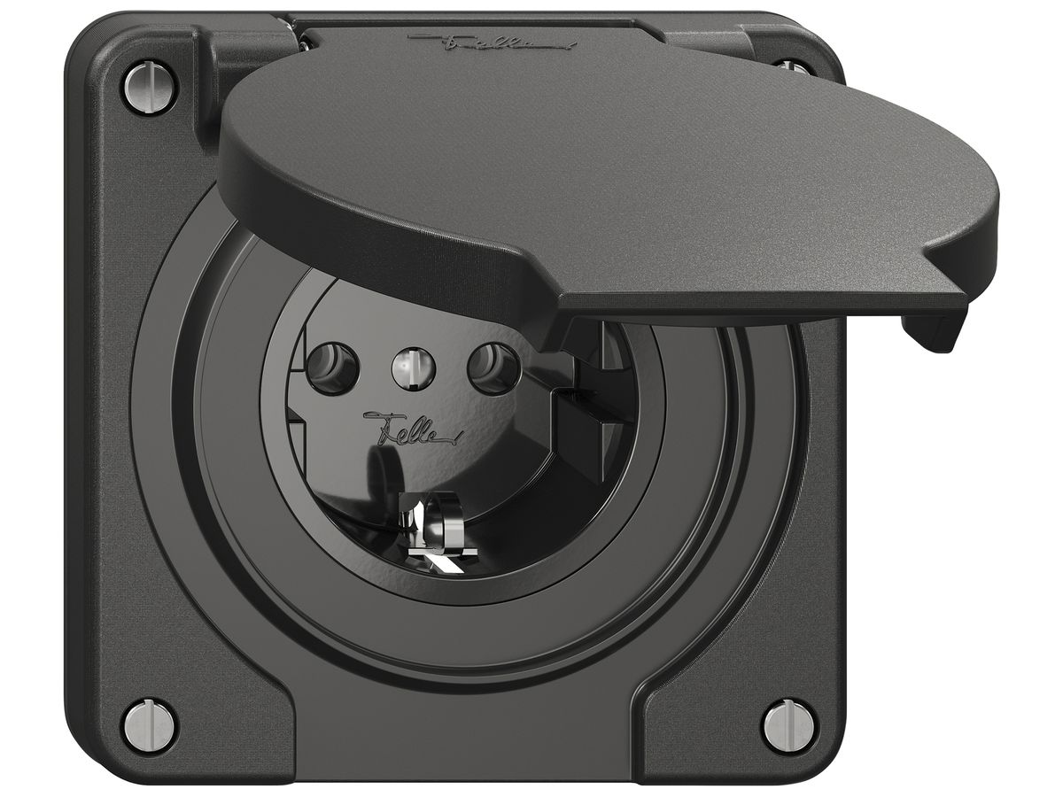 Steckdose NEVO SNAPFIX® 1×SCHUKO 16A 230V 87×87×38mm IP21 sz