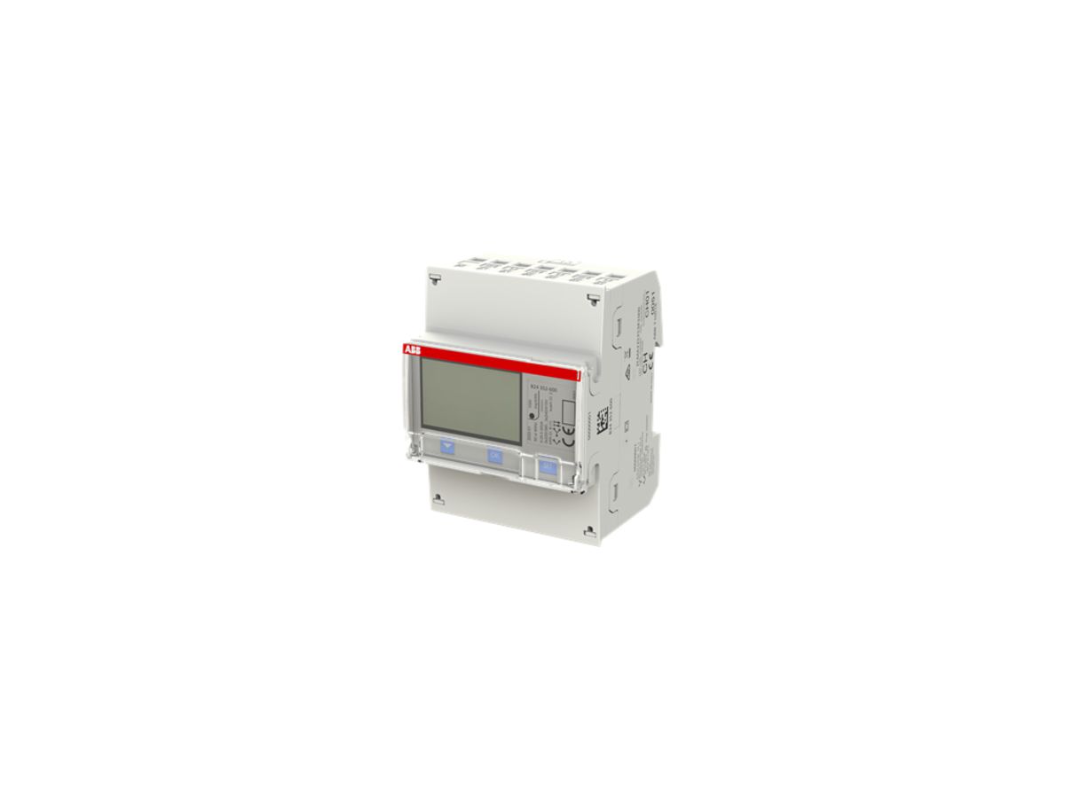 REG-Energiezähler ABB iBus B24 352-600, 3×6A Silber 2DI/2DO, RS-485 METAS