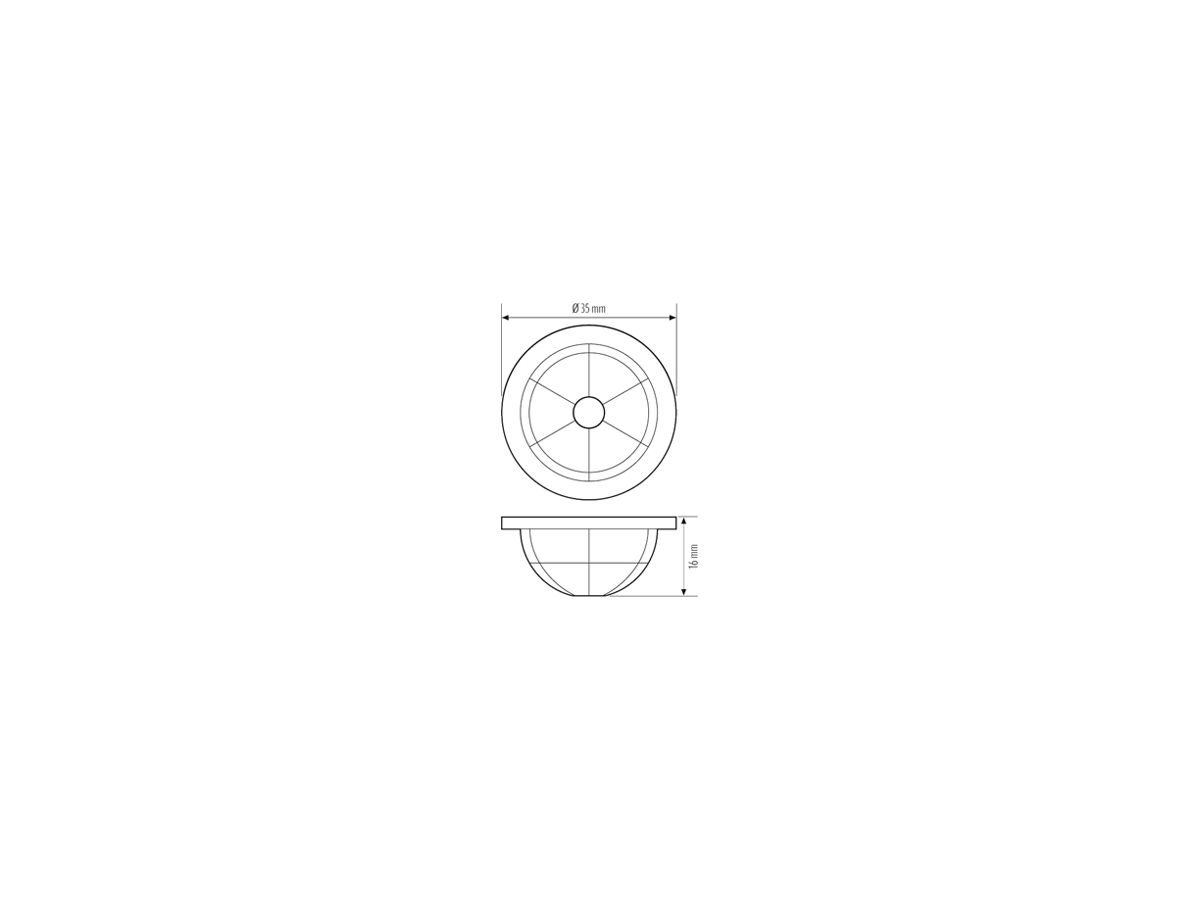 Linsenabdeckung ESYLUX ALVA BL 940/170 MD LENS MASK