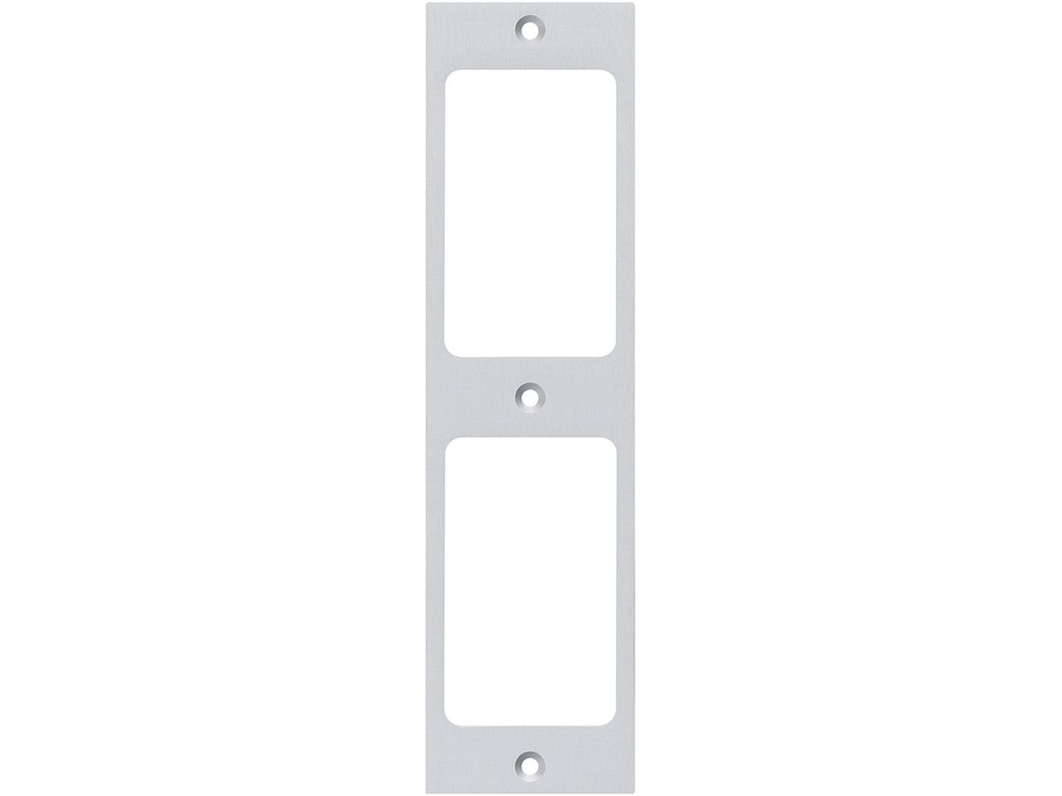 Befestigungsplatte Hager FLF 3/5 2×1 Aluminium eloxiert natur