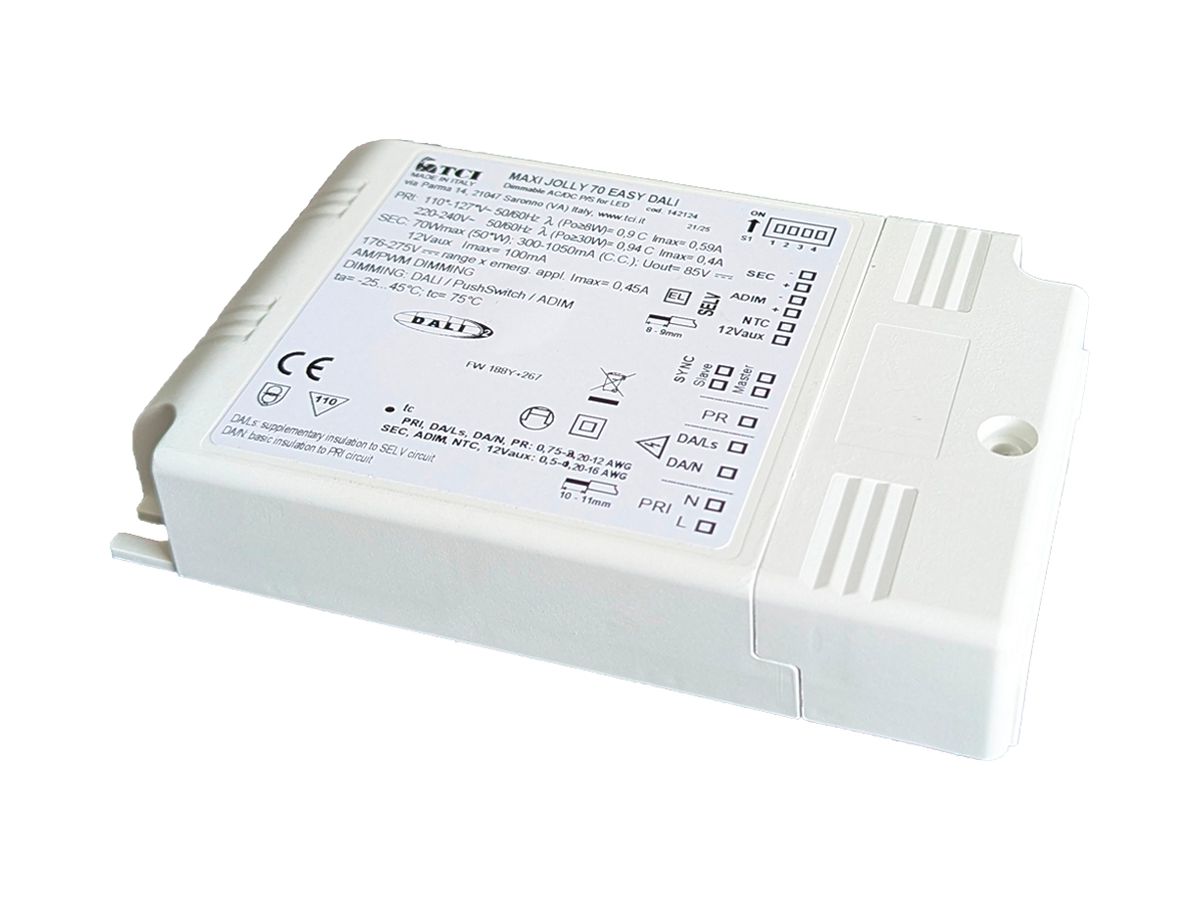 LED-Betriebsgerät MAXI JOLLY 70 EASY DALI 1.5…70W 4…72V 300…1050mA 0-10V