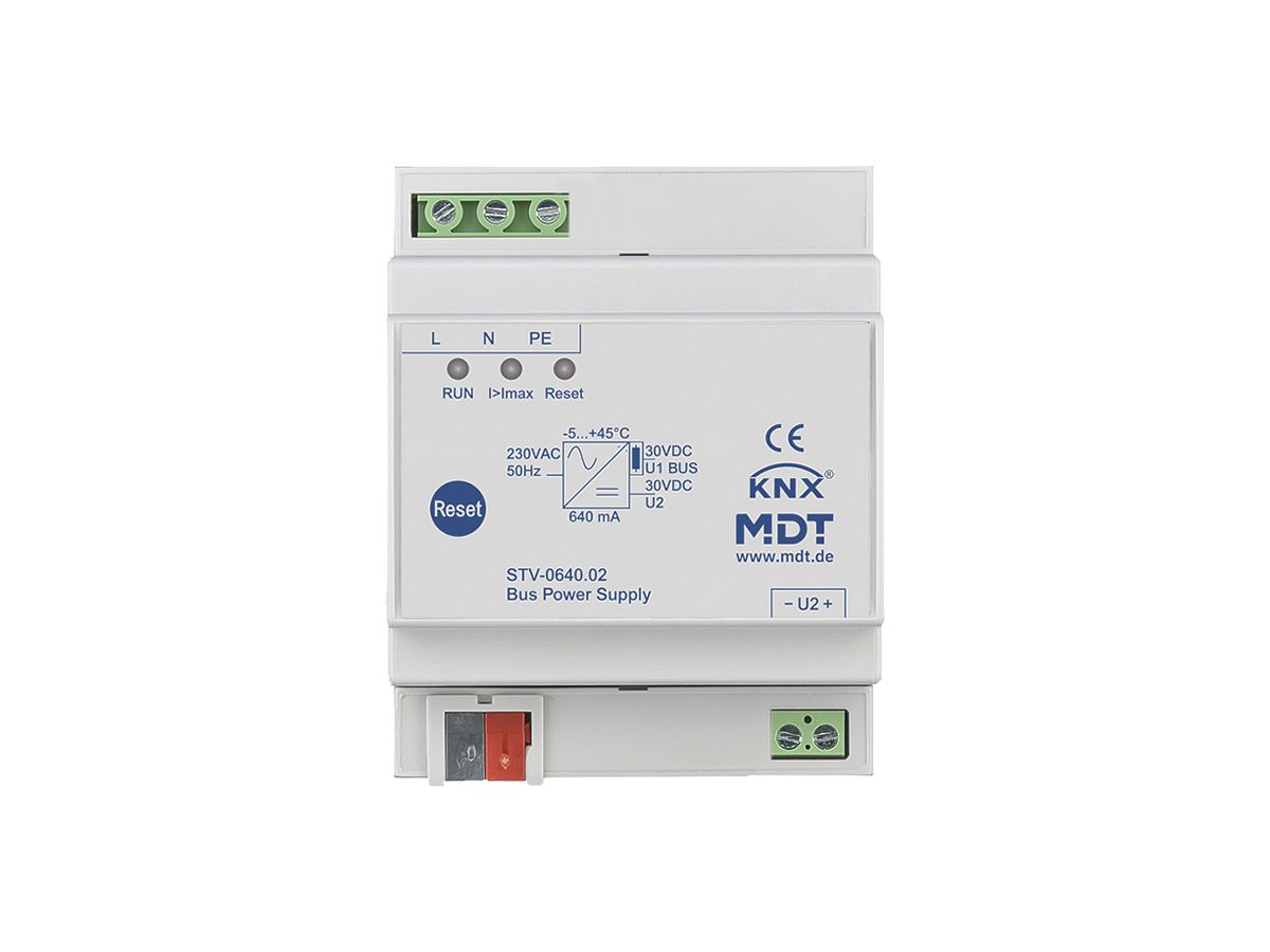 REG-Spannungsversorgung KNX MDT STV-0640.02 29V 640mA 1 Linie 1 Drossel 4TE