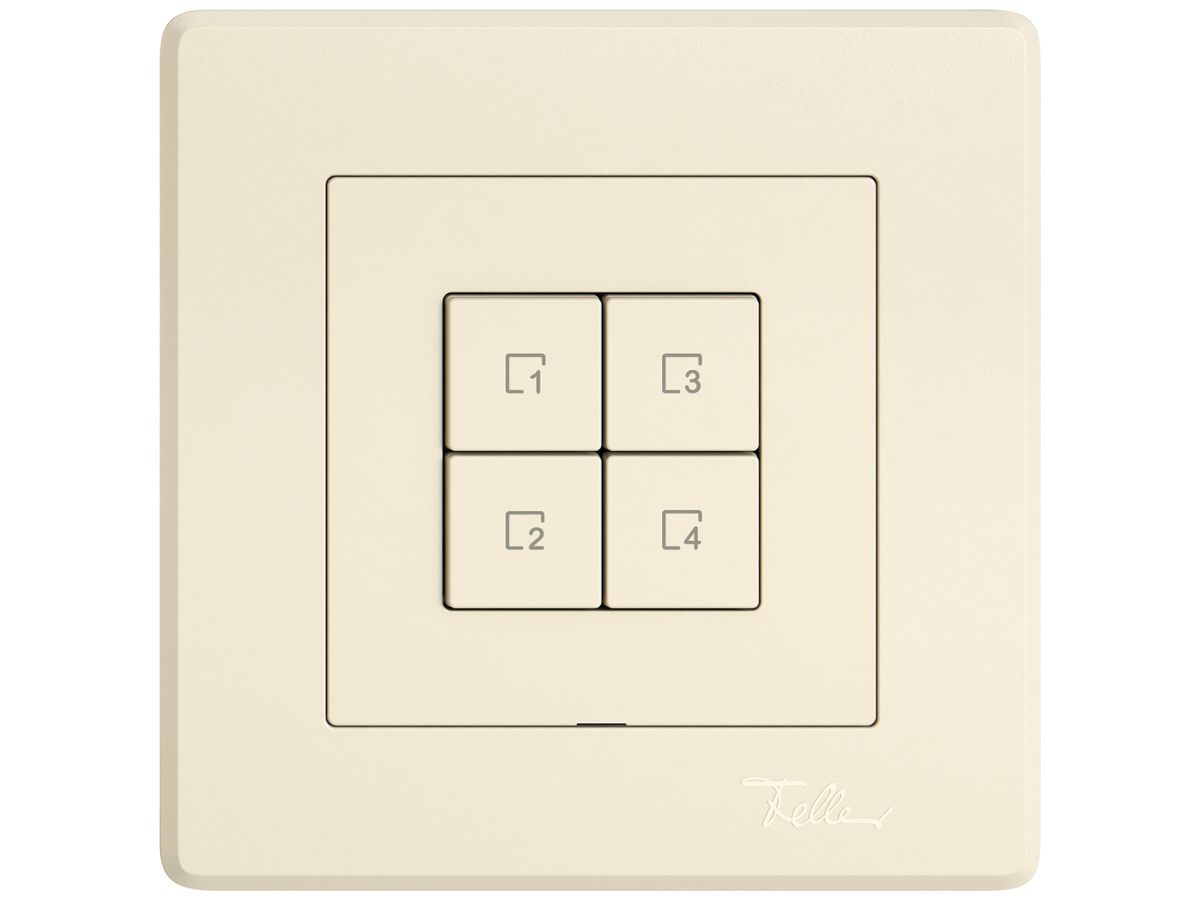 UP-Szenentaster EDIZIO.liv Wiser SNAPFIX® 4 Szenen 4 Tasten WLAN cr