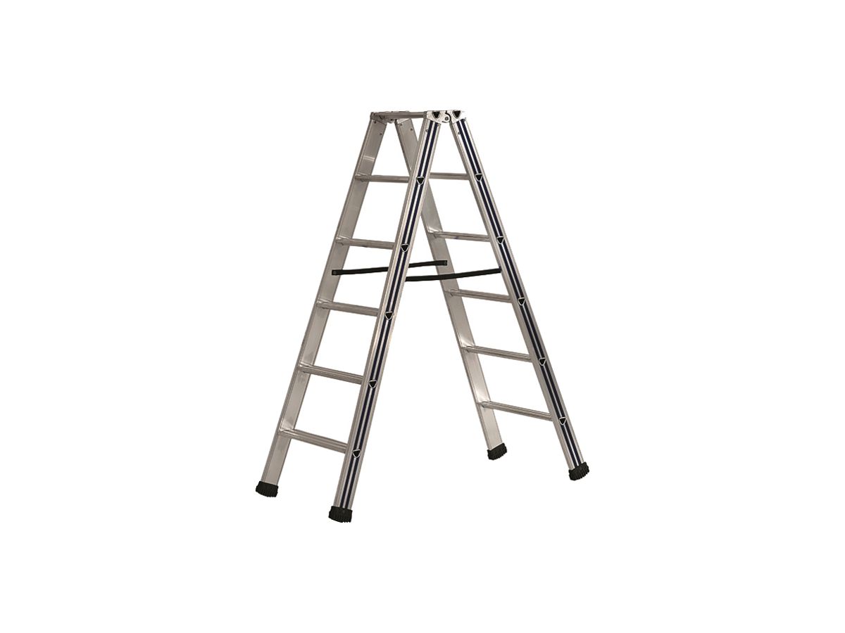 Doppelstufen-Leiter Plica Pikasso, 8 Stufen, Aluminium