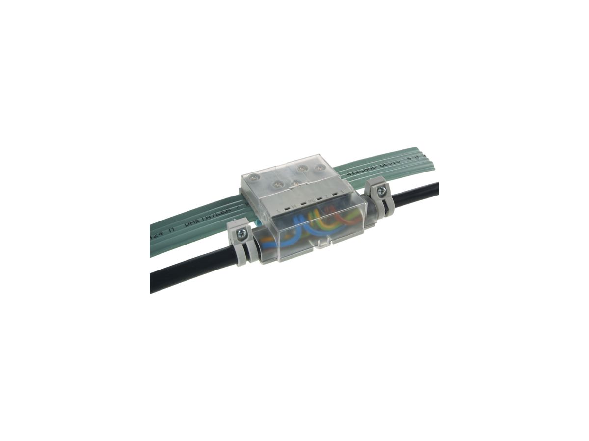 Abzweigdose Woertz für Flachkabel Power 5×2.5mm² flach 2×5P