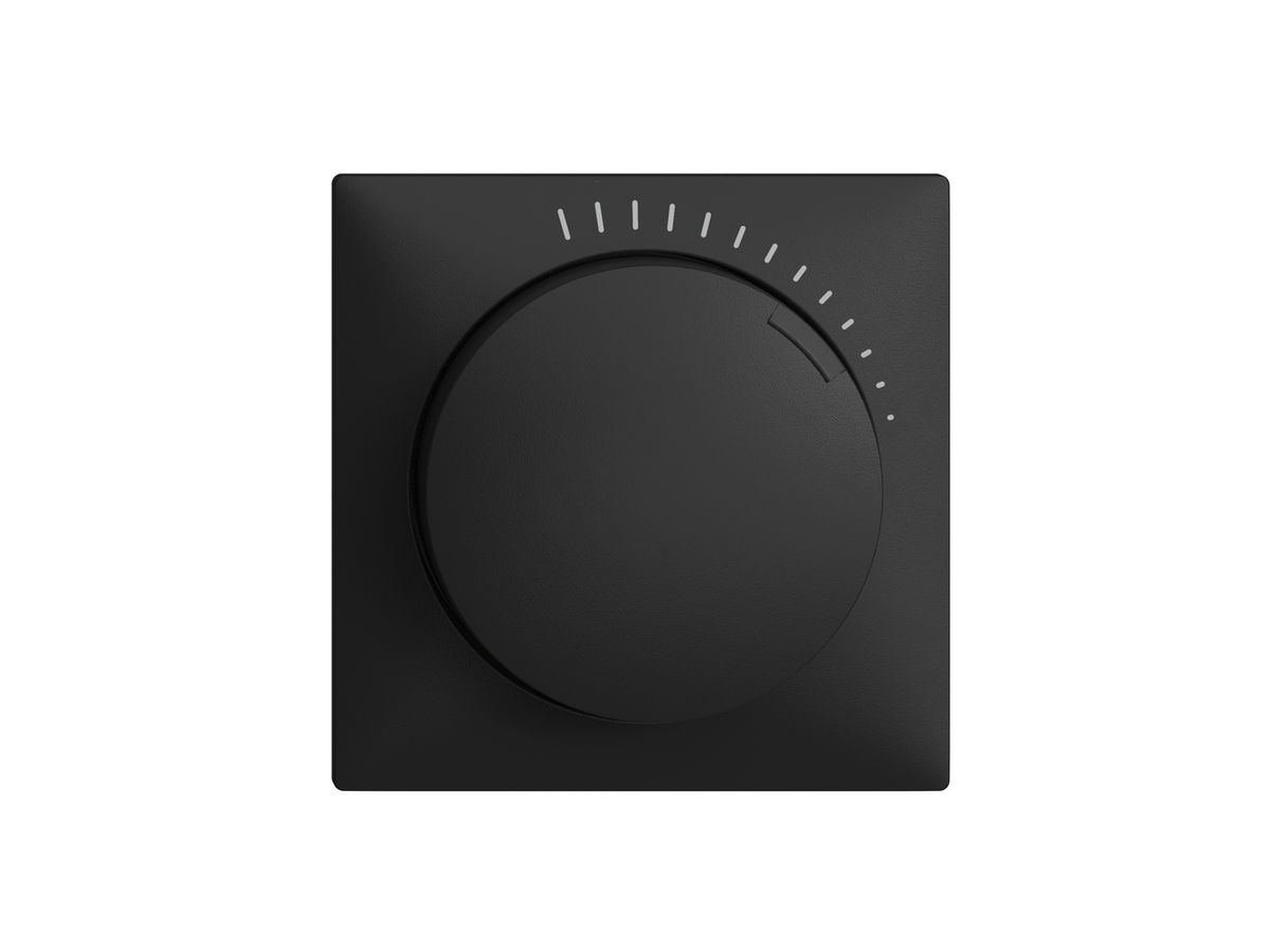 Abdeckset EDUE, für Drehzahlsteller mit Frontplatte 60×60mm, schwarz