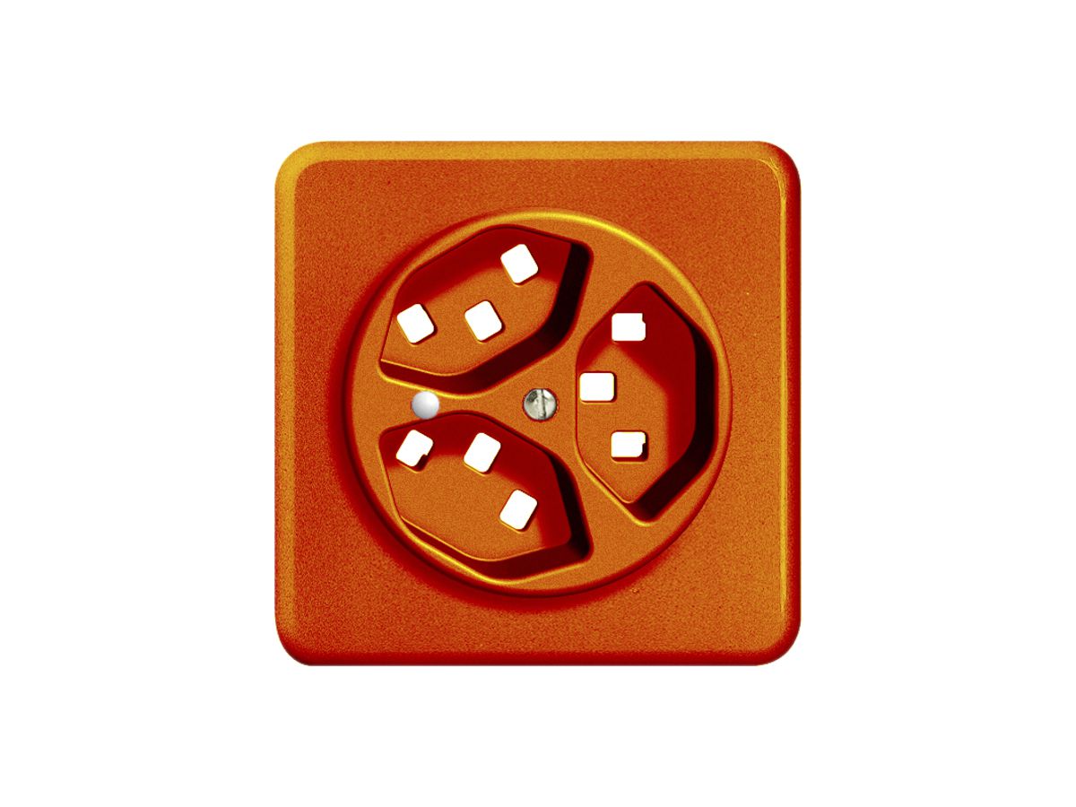 UP-Frontset FH 3×T23 orange 86×86mm mit Linse