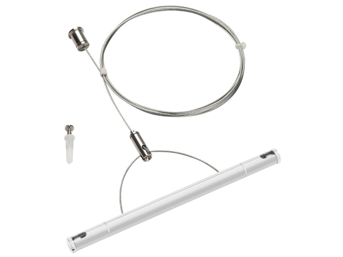 Drahtseilabhängung SLV für NV-Seilsystem TENSEO, 2000mm, weiss