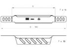 Reduzierwinkel/Endblech Bettermann 35×300mm zu MKS-Kanal