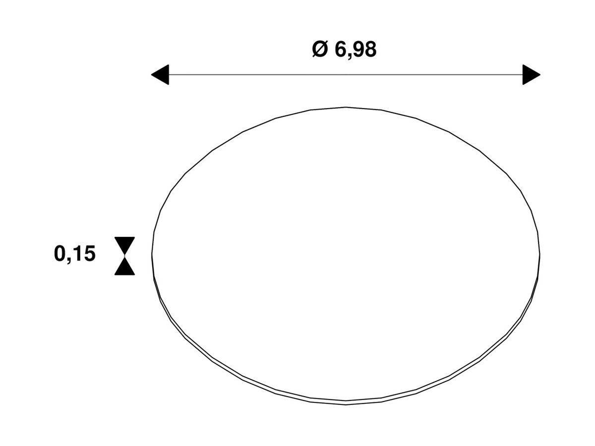 Wabenraster SLV NUMINOS L Aluminium symmetrisch Ø69.8mm schwarz