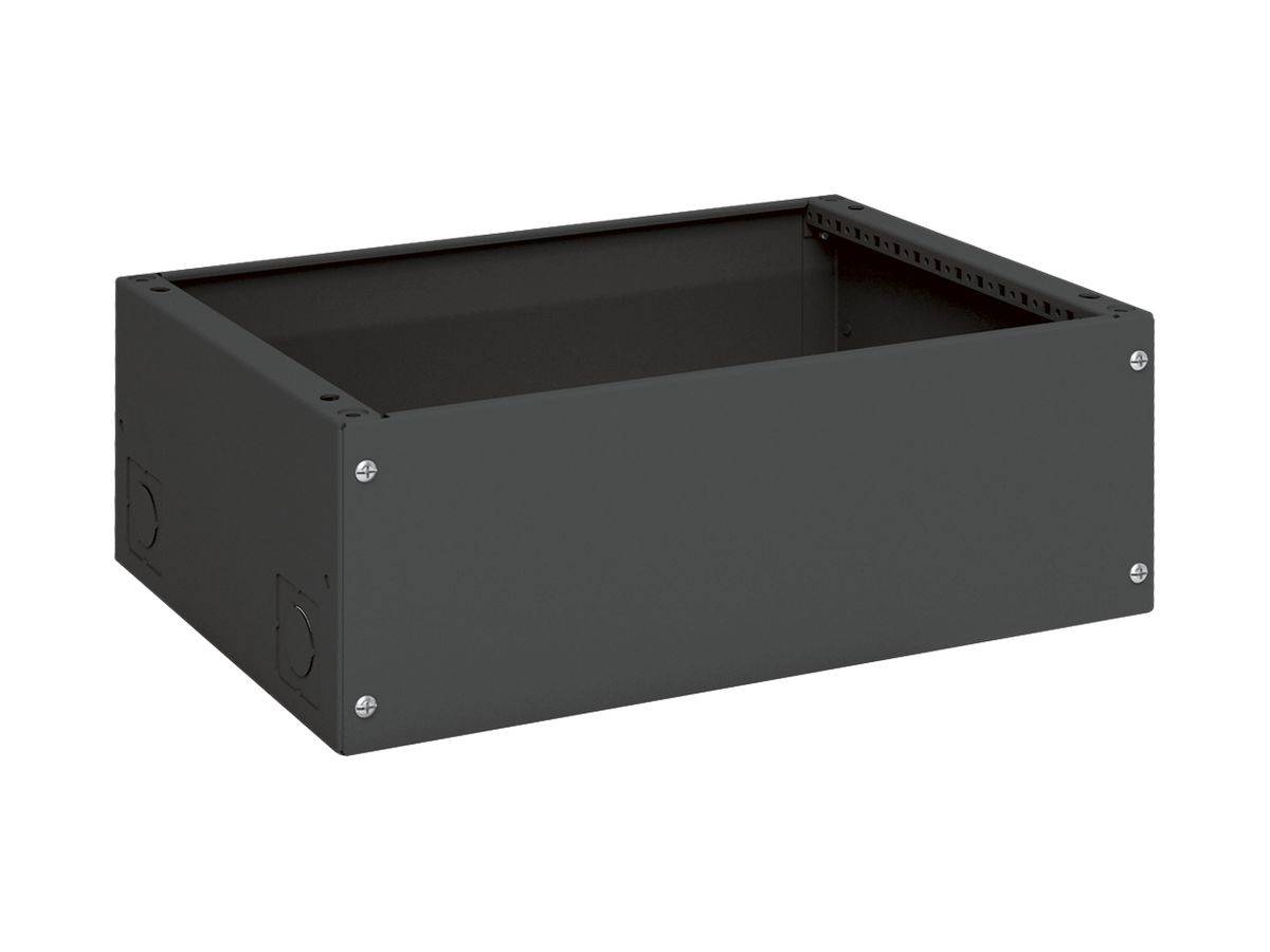 Sockel Hager univers 200×550×400mm für Schrank FR schwarz RAL 9005