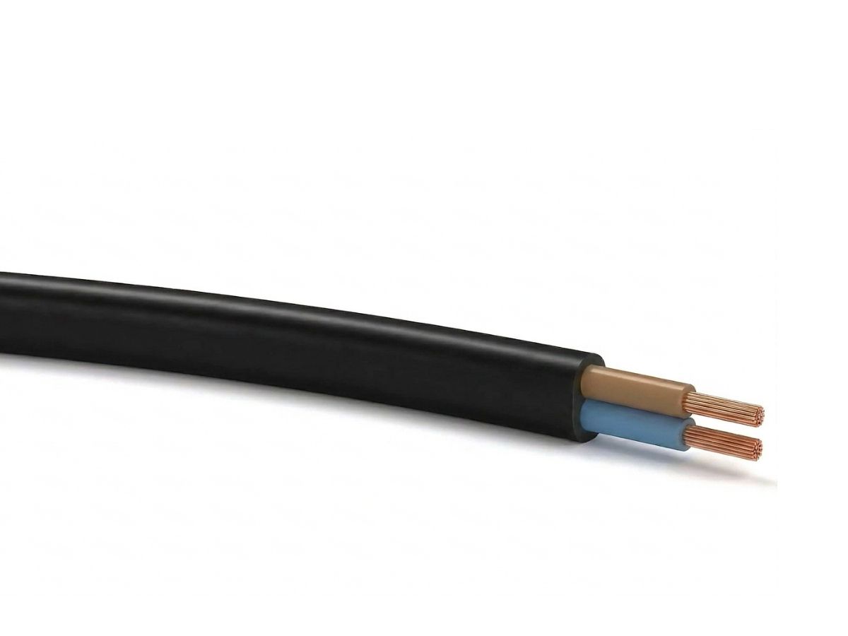 Kabel Tdlf 2×0.75mm² LN schwarz