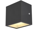 LED-Wandleuchte SLV SITRA CUBE WL 10W 1120lm 3000K IP44 90°/90° anthrazit