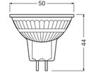 LED-Lampe LEDVANCE GU5.3 8W 621lm 2700K DIM Ø50×44mm MR16 klar 36°