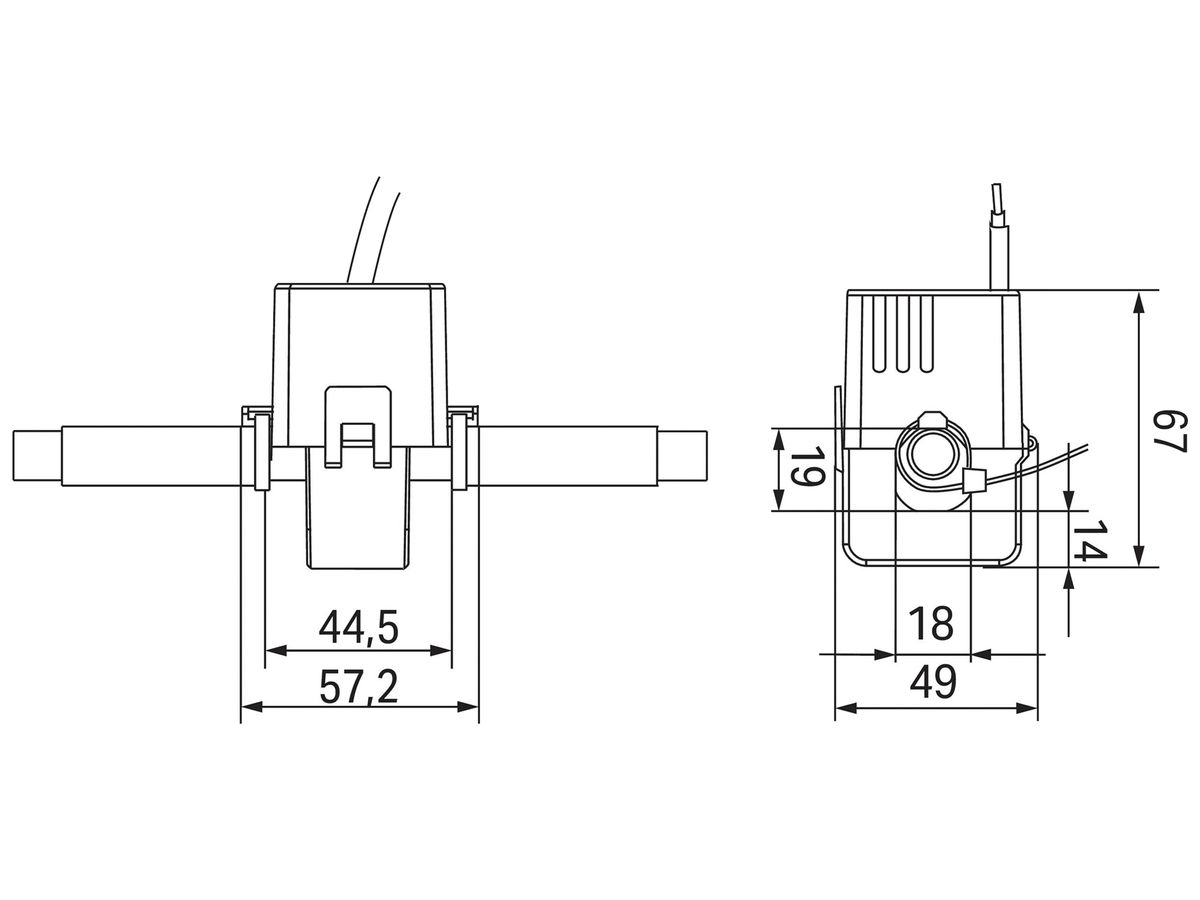 Stromwandler WAGO 200A/1A Bemessungsleistung 0.2VA Genauigkeitsklasse 1