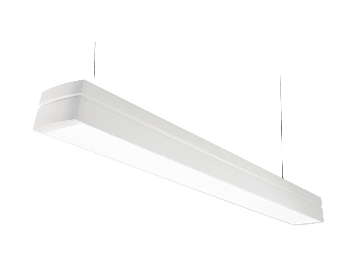 LED-Pendelleuchte SG Facet II 18W 2120lm 840 DALI direkt/indirekt 1196mm weiss