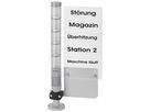 Beschriftungstafel WERMA RM, für Signalsäule, komplett