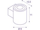LED-Wandleuchte SLV OCULUS UP/DOWN 15W 1100lm 2000…3000K DIM weiss
