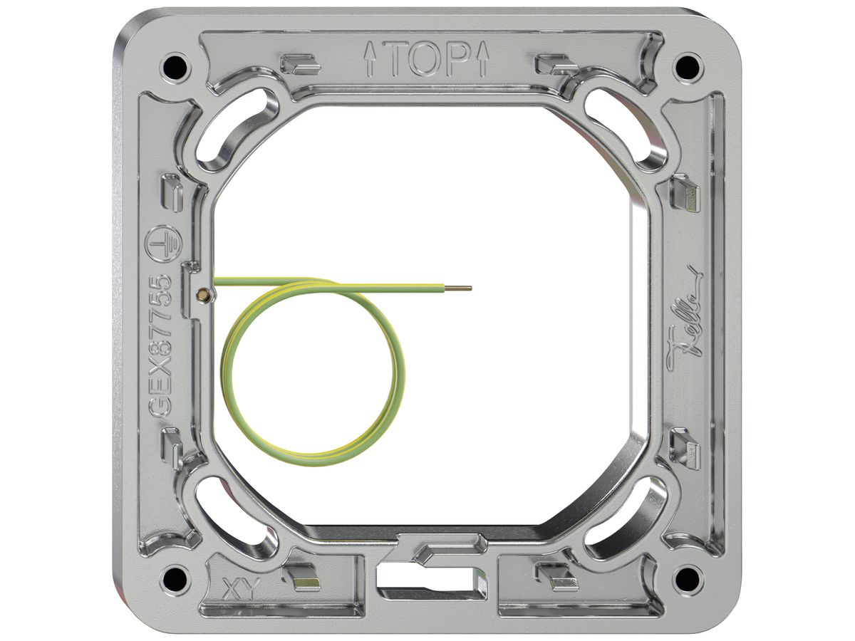 Montagerahmen ELEMENT SNAPFIX® 1×1 horizontal und vertikal 87×87mm Aluminium