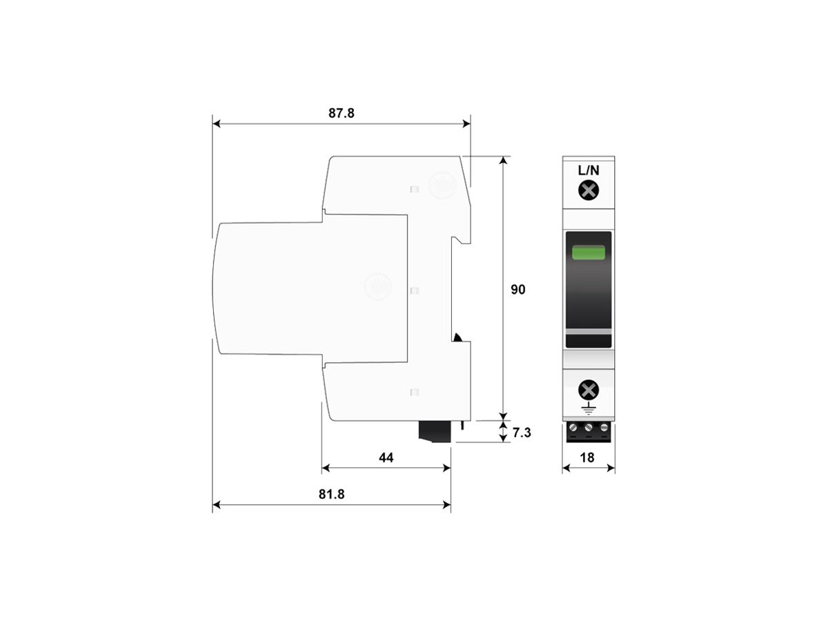 Blitzstromableiter  Citel DAC1-13S-10-275 Typ 1+2, 1-polig