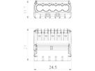 Verbindungsklemme Bettermann 5P 0.2…2.5mm² mit Betätigungshebeln transparent