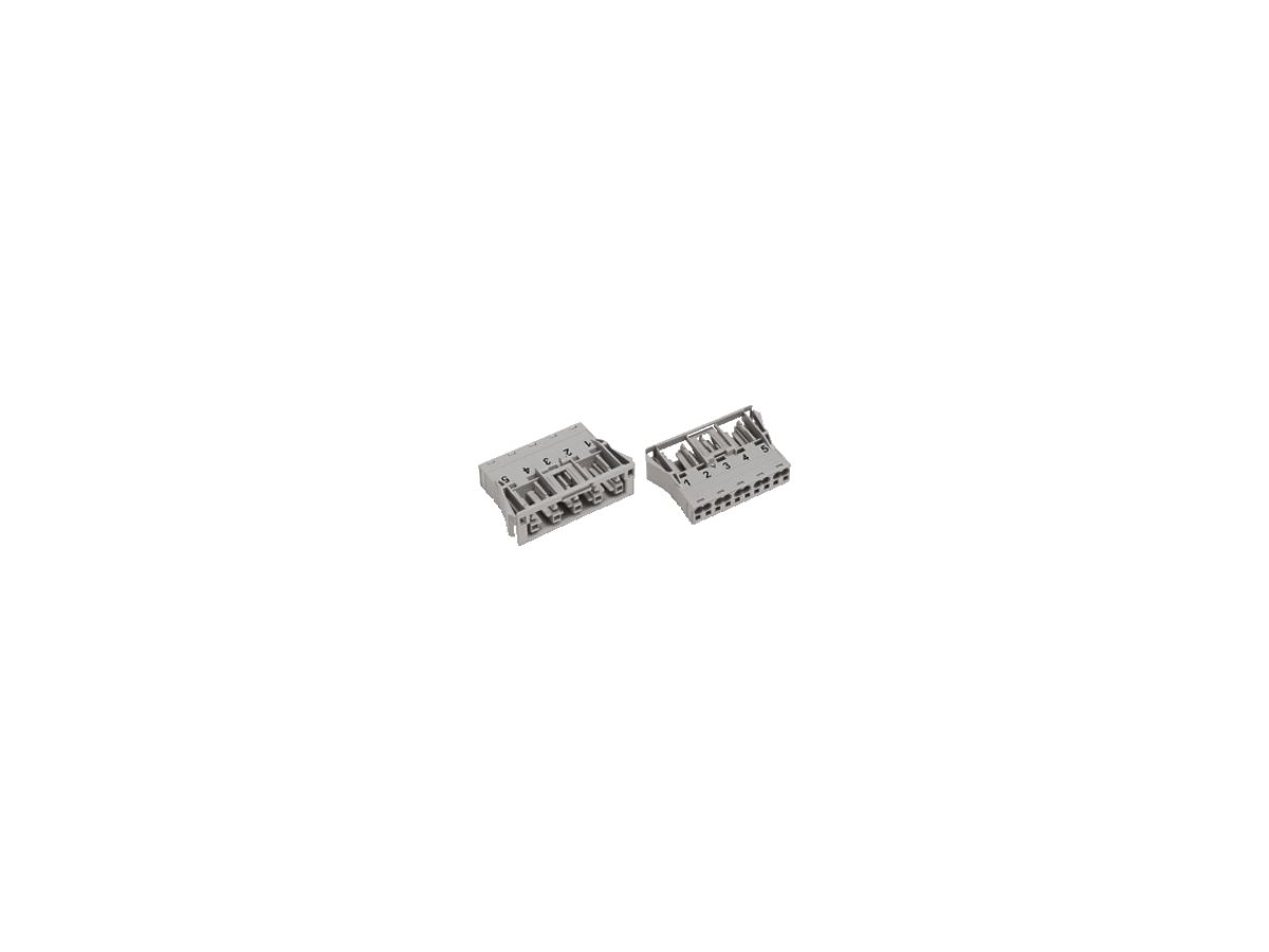 Buchsenteil WAGO 5L 2×0.5…4mm² grau