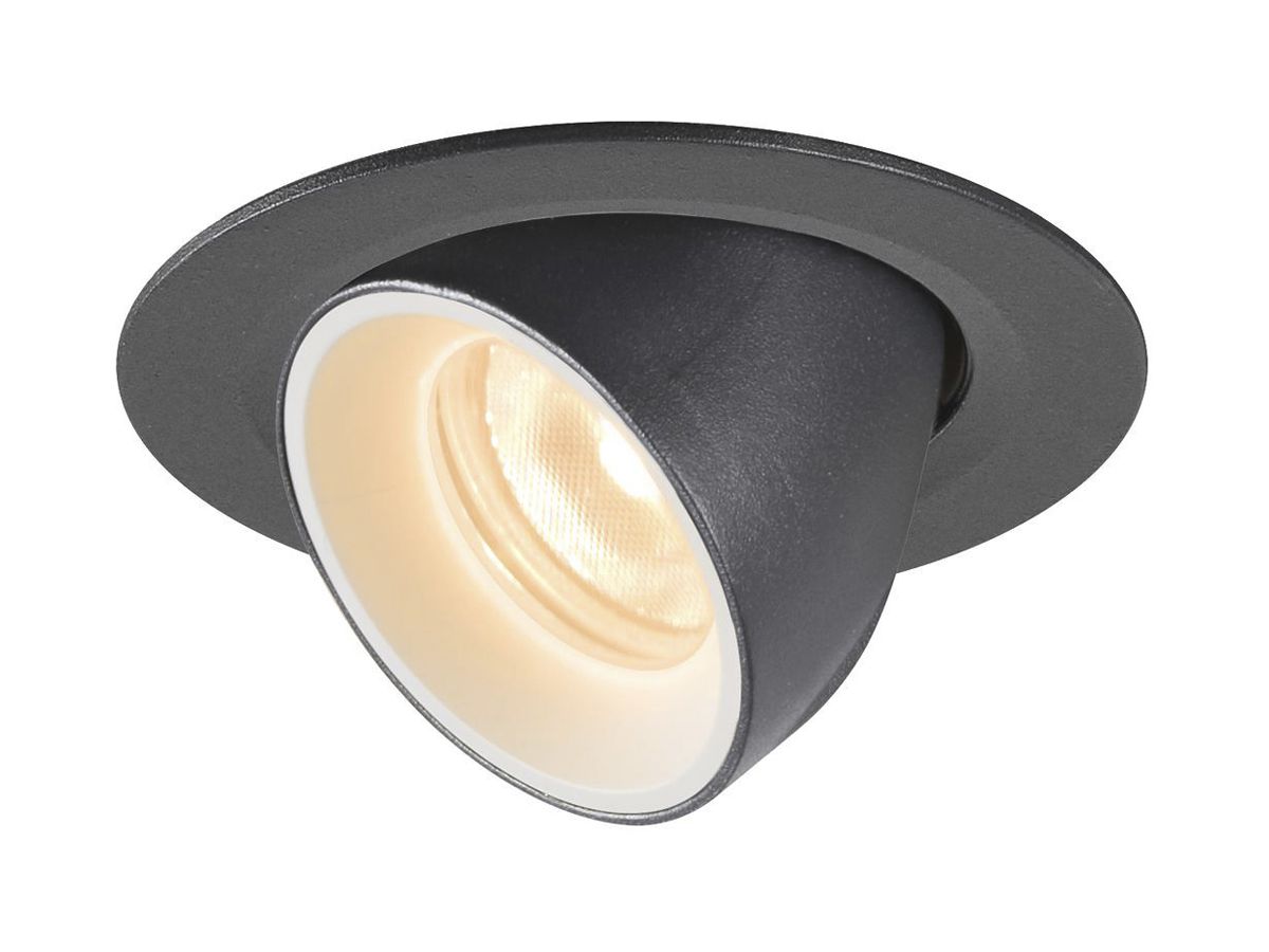 EB-LED-Downlight SLV NUMINOS GIMBLE XS, 7W 200mA 670lm 2700K 55° sz/ws