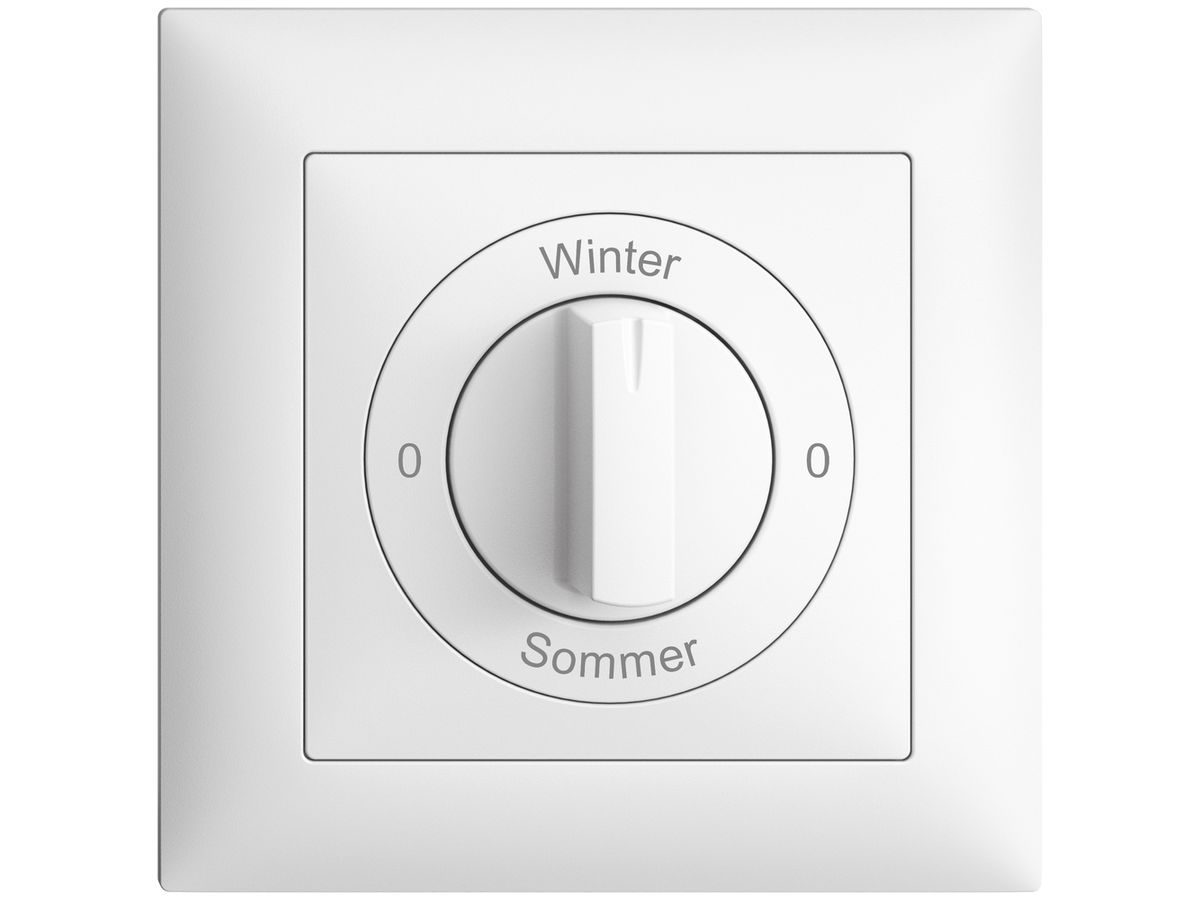 Frontset 0-Winter-0-Sommer EDIZIOdue 88×88mm weiss