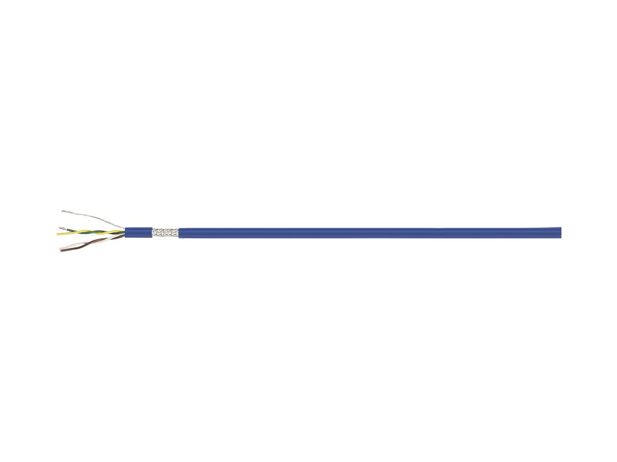 Steuerkabel Securaflex PUR Eca (St) C, Ø22.3mm, 24×2×0.75mm², 300V, blau