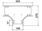 T-Stück BET RT 110×150mm Stahl bandverzinkt