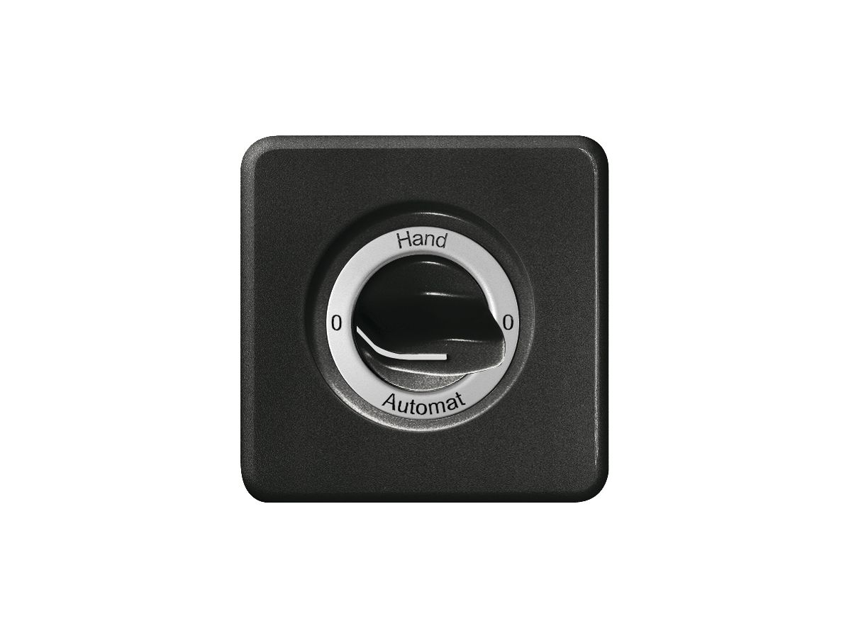 UP-Frontset 0-Hand-0-Automat für Drehschalter schwarz FH