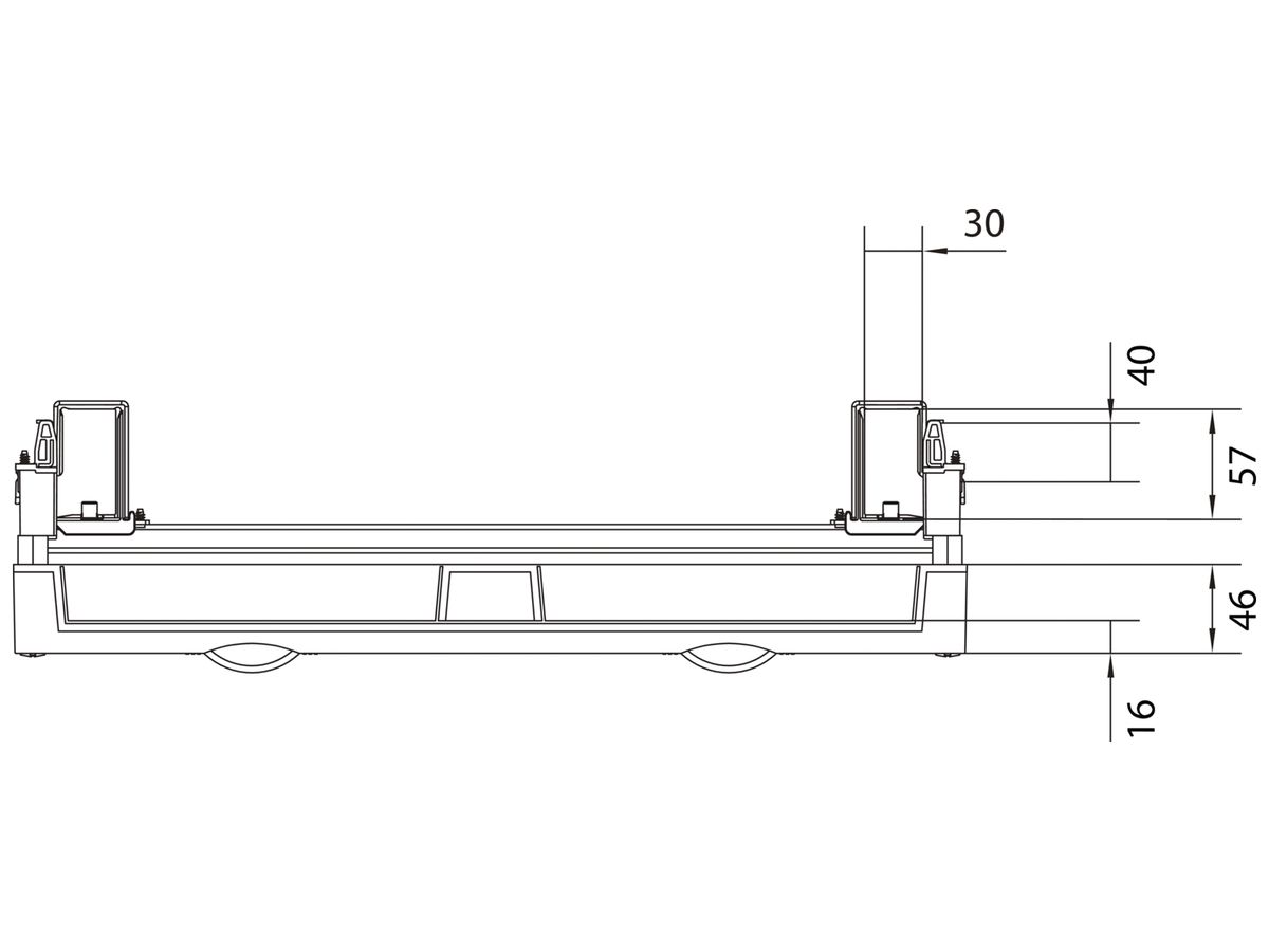 Baustein Hager univers N 450×500mm für Reiheneinbaugeräte waagrecht 6×12 PLE