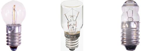 Lampen mit Schraubsockel E10