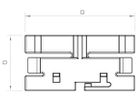 Klammer Bettermann zu Installat.-Kanal WDK grau 100×130mm