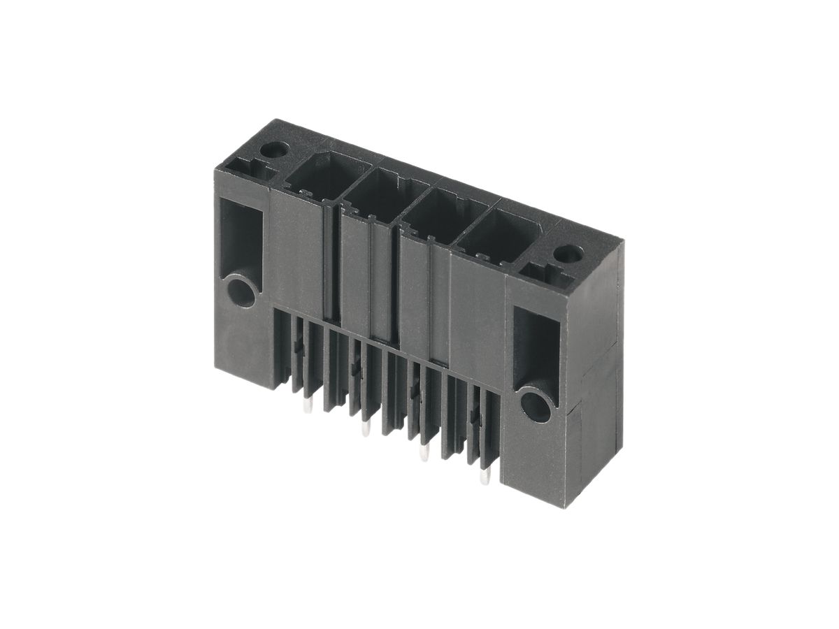 Stiftleiste Weidmüller SV Rastflansch, THT 7.62mm 4L 180° 3.5mm