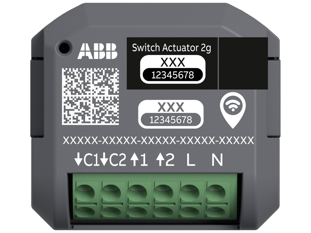 EB-RF-Schaltaktor ABB free@home wireless 2-Kan 4.3A 207…253V 2×DI
