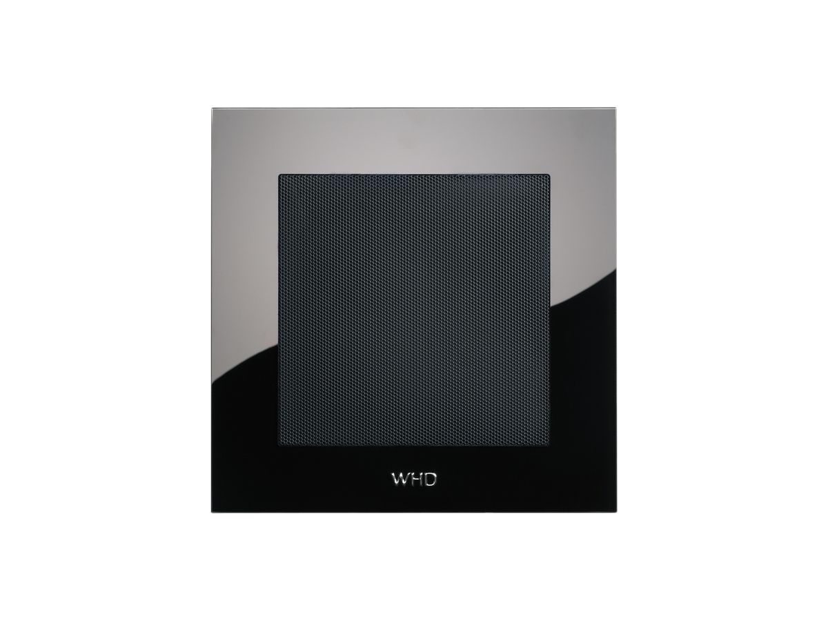 Blende Acrylglas quadratisch schwarz, mit Gitter anthrazit für WHD L-S