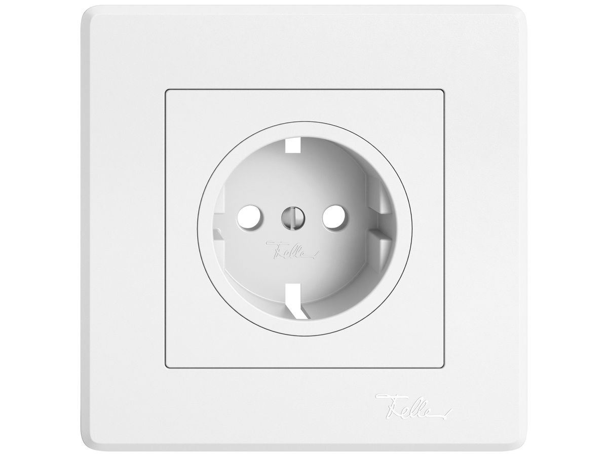 Abdeckset EDIZIO.liv für SCHUKO 96×96mm weiss