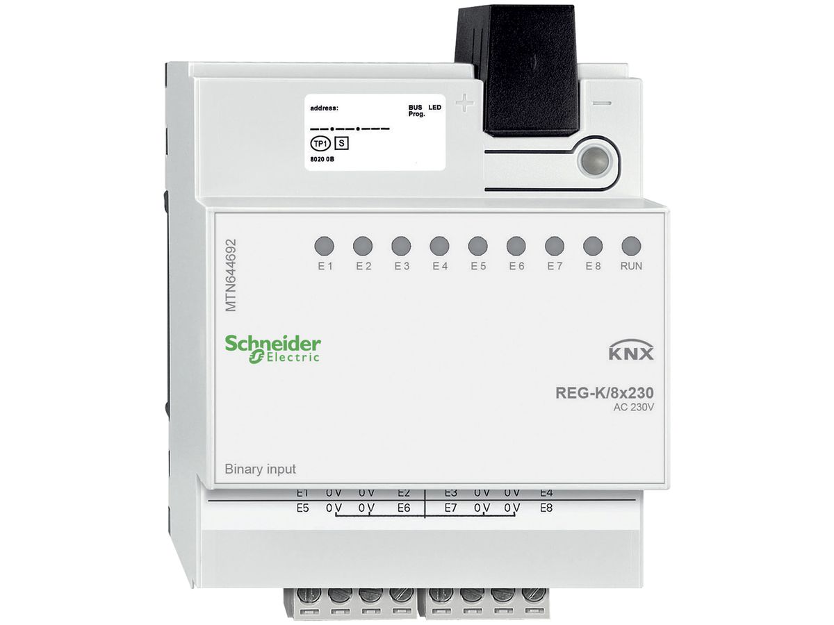REG-Binäreingang KNX Schneider Electric 8×230V MTN644692