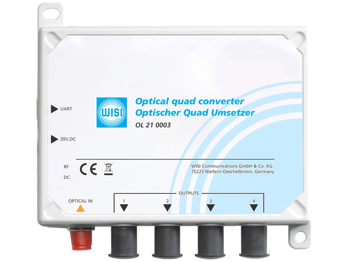 Quad Abschlusseinheit WISI mit DVB-T+FM, FC/PC