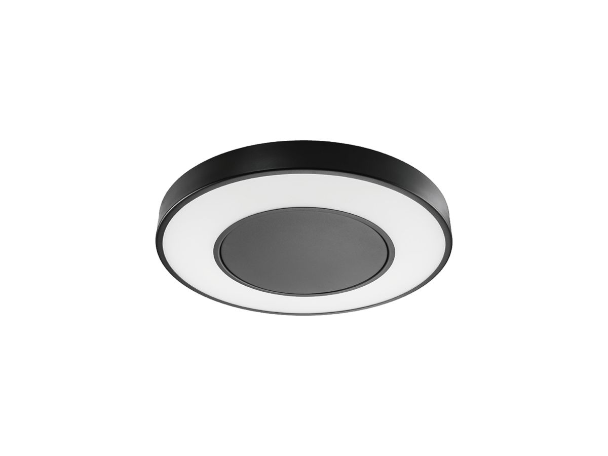 LED-Anbauleuchte SG Circulus 30W 3050lm 3000K EM3h Ø550×55mm schwarz