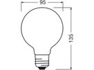 LED-Lampe LEDVANCE CLASSIC GLOBE E27 5.9W 806lm 827 mattiert Ø95×135mm